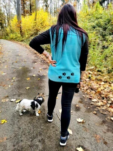 Vesta dámská modrá L Kolie