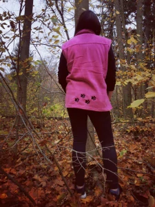 Dámská vesta růžová XXL