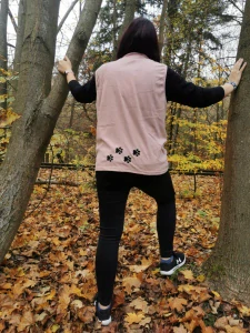 Dámská vesta sv.růžová L - slabší