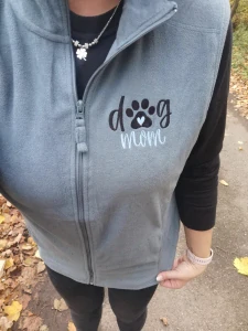 Dámská vesta šedozelená S - slabší