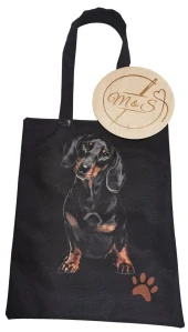 Nákupní taška Jezevčík černý