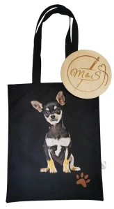 Nákupní taška Čivava černá