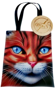 Nákupní taška Kočka zrz