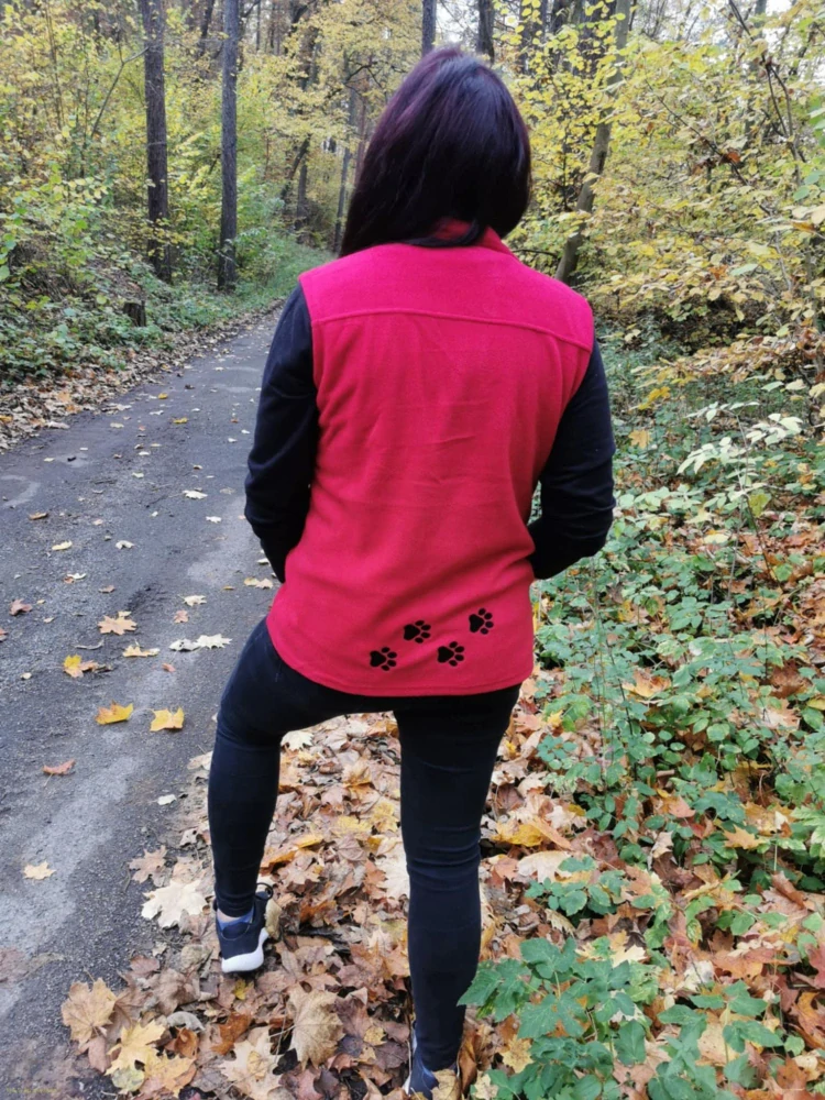 Vesta dámská tm.červená M